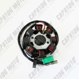 Статор генератора 139QMB 50см 8 катушек (2 индук. кат) фишка 2 конт.+2 провода