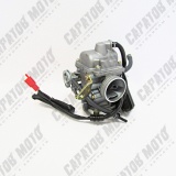 Карбюратор  152QMI, 157QMJ 125/150сс GY6-150(впуск.патр/наруж. d-42/ выпуск d-32) диффузор 24мм TMMP