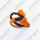 Катушка зажигания 139QMB-157QMJ с колпачком 4T угол 45 градусов (тюнинг)