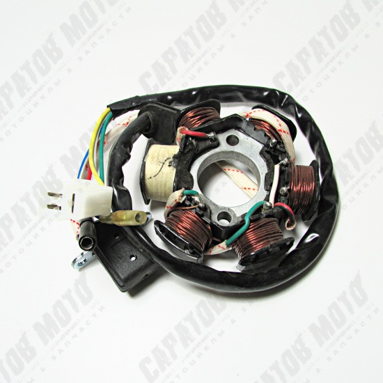 Статор генератора 152QMI, 157QMJ 125/150см3 (6 катушек) - 1