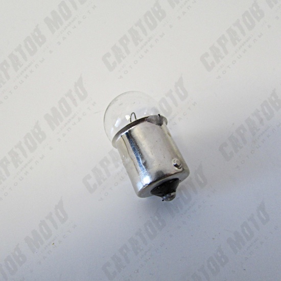 Лампа поворота G18 12V 10W цоколь 1 контакт прозрачная - 1