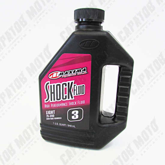 Масло для вилок MAXIMA Racing Shock Fluid 75/390, 3WT, (премиум) 946 мл - 1