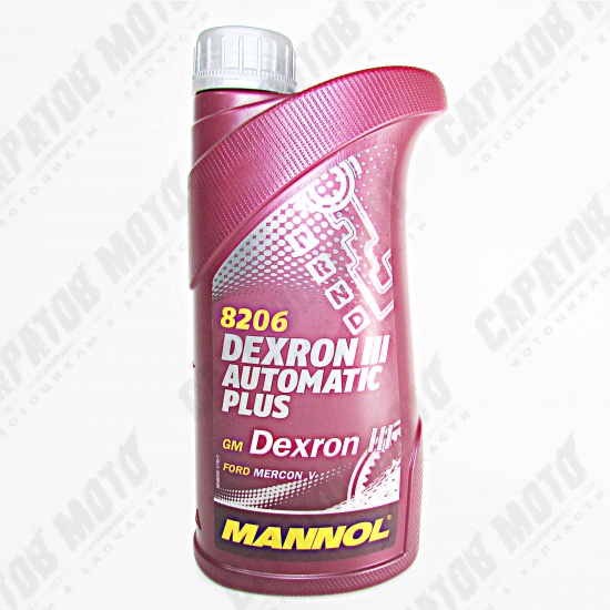 Масло трансмиссионное MANNOL  AUTOMATIC PLUS Dexron III (3) 8206, 1л - 1
