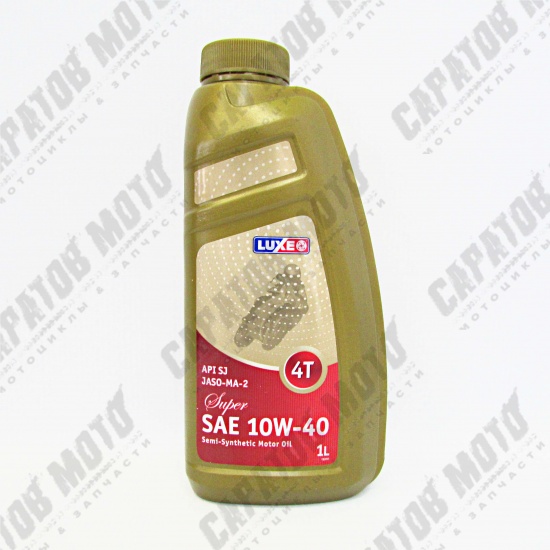 Масло моторное LUXE 4Т 10w40 JASO MA-2 Супер, полусинтетическое, 1л - 1