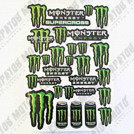 Наклейки набор (30х45) Monster 5989J - 1