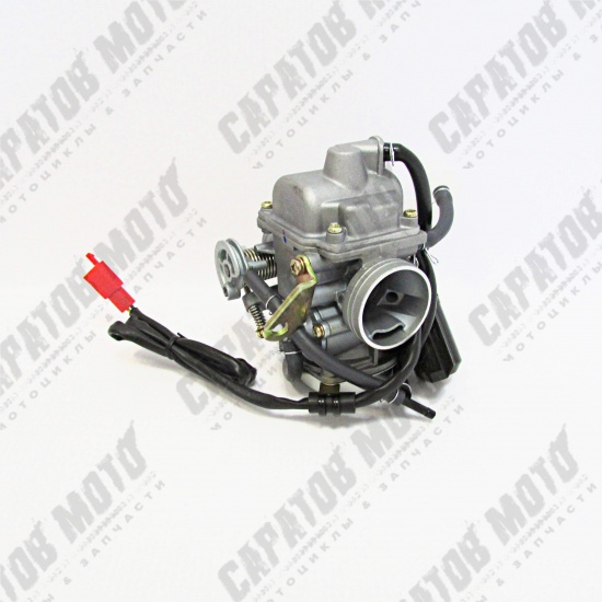 Карбюратор  152QMI, 157QMJ 125/150сс GY6-150(впуск.патр/наруж. d-42/ выпуск d-32) диффузор 24мм TMMP - 1