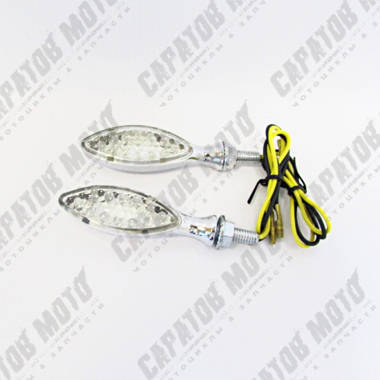 Поворотники светодиодные №01 (LED-01) хром - 2шт. - 1