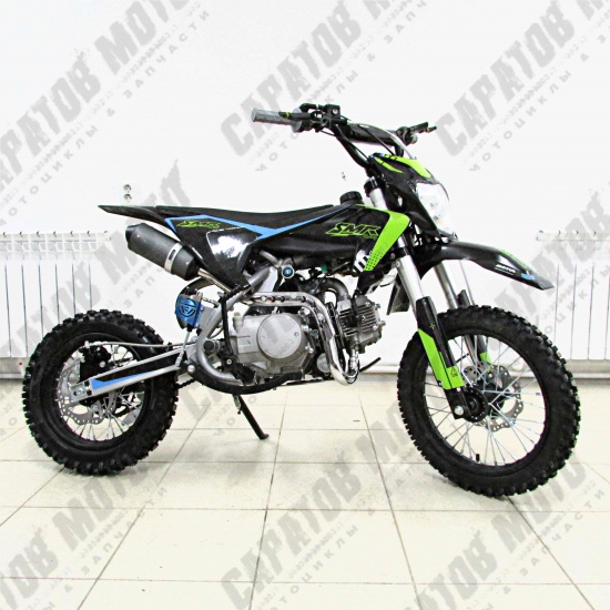 Питбайк SMR Racing MINI K2-50E (125EM, 14/12) черно-зеленый - 1