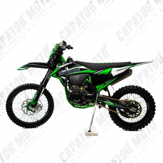 Мотоцикл кроссовый Motoland FX 450 NC (194MQ) зеленый - 1
