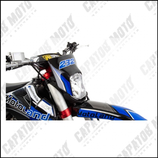 Мотоцикл Кросс Motoland XT300 HS (175FMM) (BB-300cc) синий - 1
