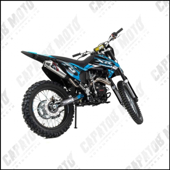 Мотоцикл Кросс Motoland XR300 LITE синий (175FMM) - 1