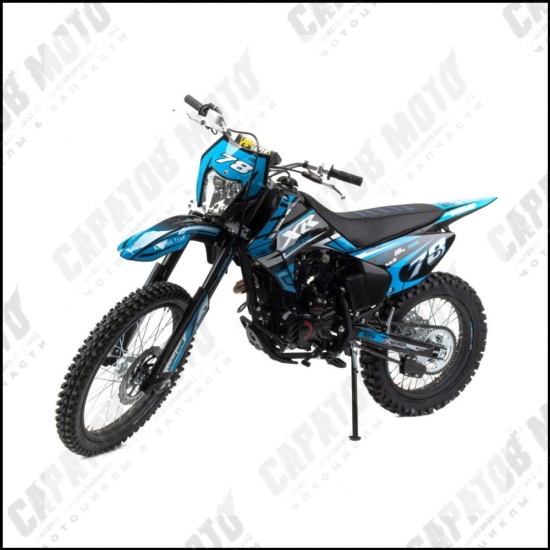 Мотоцикл Кросс Motoland XR300 LITE синий (175FMM) - 1
