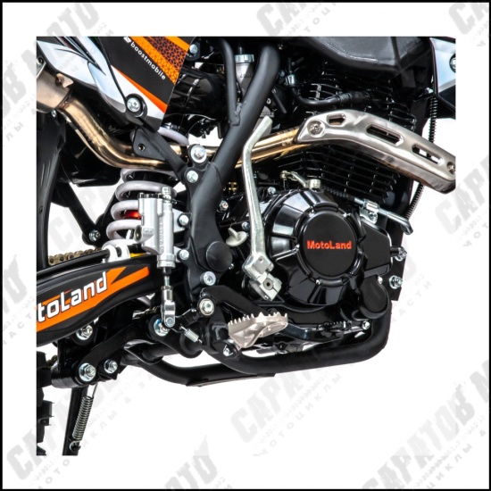 Мотоцикл Кросс Motoland CRF300 (175FMM) оранжевый - 1