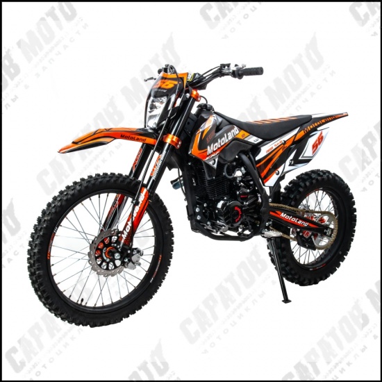 Мотоцикл Кросс Motoland CRF300 (175FMM) оранжевый - 1