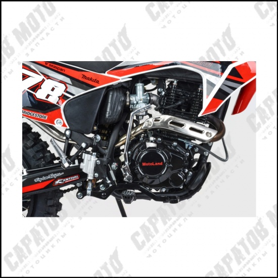Мотоцикл  с ПТС Кросс Motoland XR300 LITE (175FMM) красный - 1