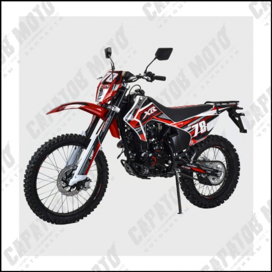 Мотоцикл  с ПТС Кросс Motoland XR300 LITE (175FMM) красный - 1