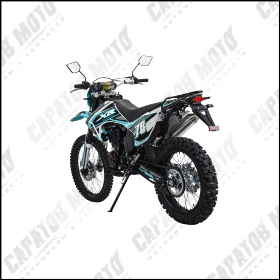 Мотоцикл с ПТС Кросс Motoland XR300 LITE (175FMM) синий - 1