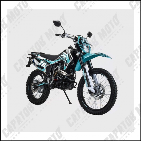 Мотоцикл с ПТС Кросс Motoland XR300 LITE (175FMM) синий - 1