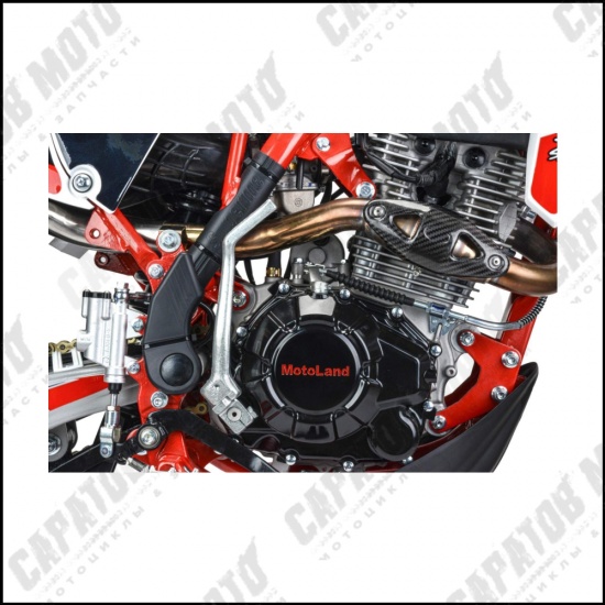 Мотоцикл Кросс Motoland XT300 HS (175FMM 4V) красный - 1