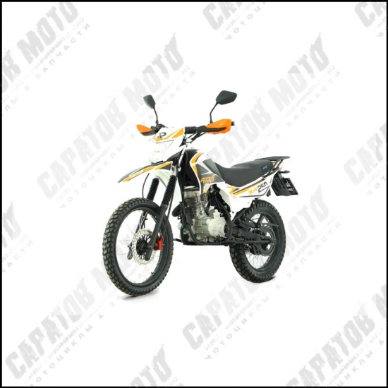Мотоцикл с ПТС эндуро ROCKOT ZR250 (белый/оранжевый) - 1