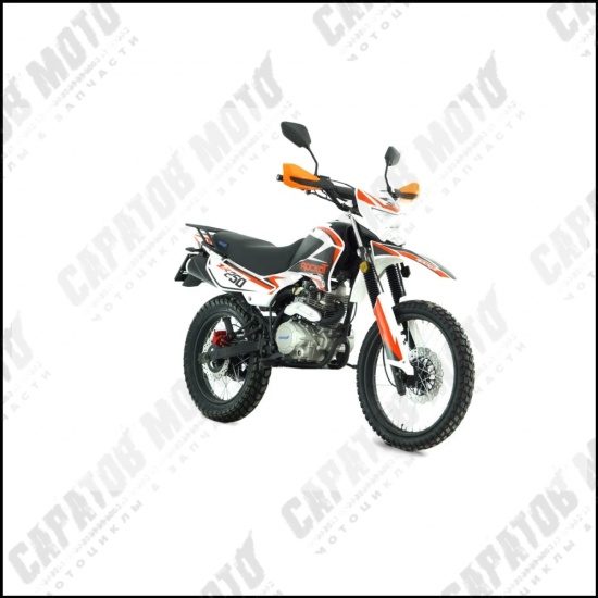 Мотоцикл с ПТС эндуро ROCKOT ZR250 (белый/красный) - 1
