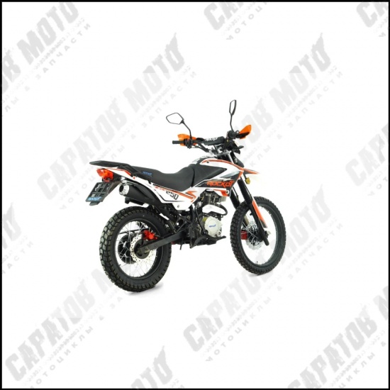 Мотоцикл с ПТС эндуро ROCKOT ZR250 (белый/красный) - 1