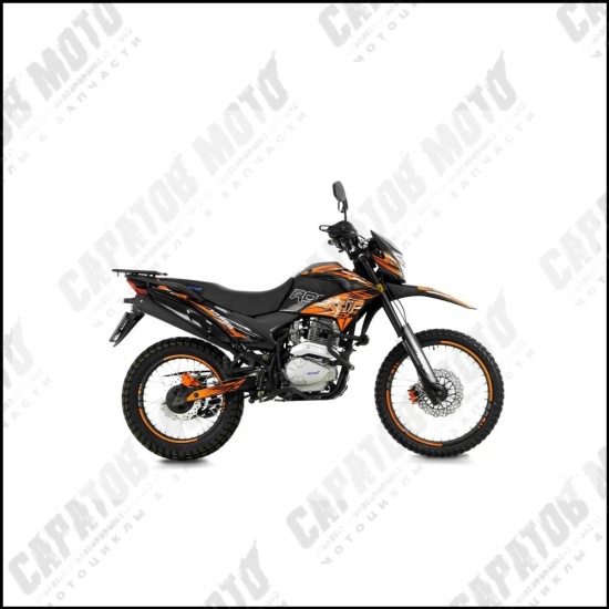 Мотоцикл с ПТС эндуро ROCKOT XR250 (черный/оранжевый) - 1