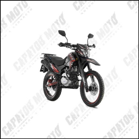 Мотоцикл с ПТС эндуро ROCKOT XR250 (черный/красный) - 1