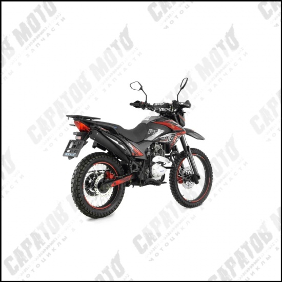 Мотоцикл с ПТС эндуро ROCKOT XR250 (черный/красный) - 1