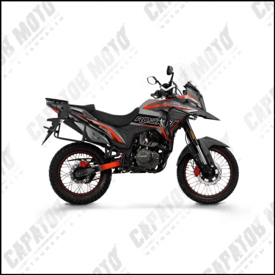 Мотоцикл с ПТС турэндуро ROCKOT DAKAR ADVENTURE 2.0 (серый/красный) - 1